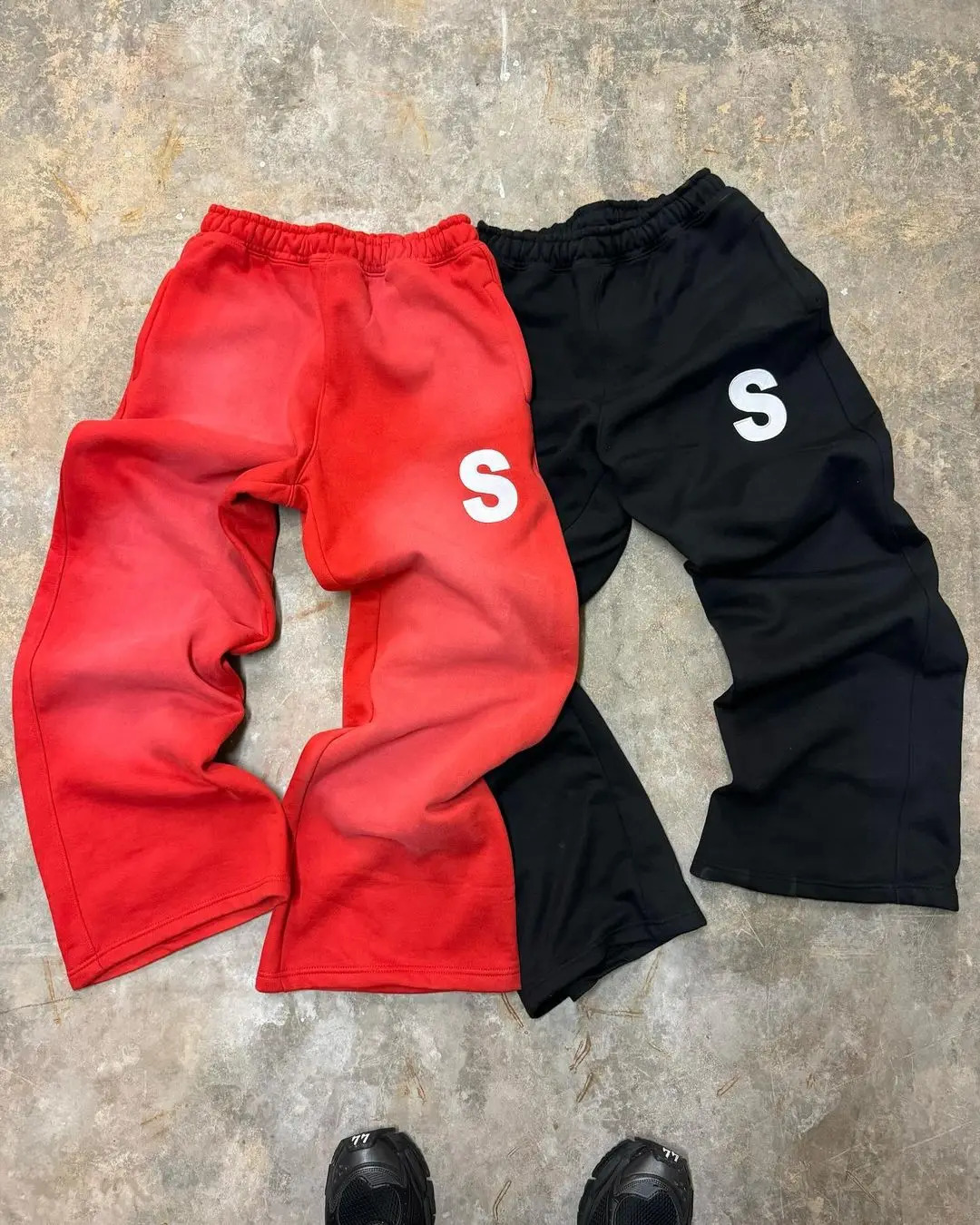 Streetwear Baggy Casual Pants Y2K Retro Simple Sweatpants Pants Men Women Harajuku Hip Hop Letter Jogging Wide leg Trousers 240708