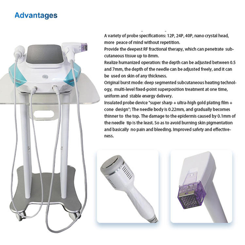 2Handles Rf Microneedle Machine +Ice Hammer Rf Skin Rejuvenation Face And Body Rf Treatment Prices For Sale For Salon