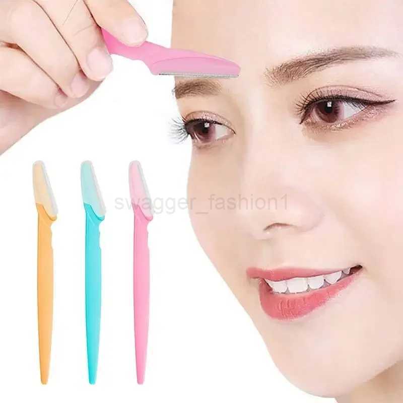 1Pcs Eyebrow Trimmer Makeup Tools Safe Eye Brow Razor Face Body Hair Removal Shaver Blades Woman Eyebrows Shaping KnifeB240709