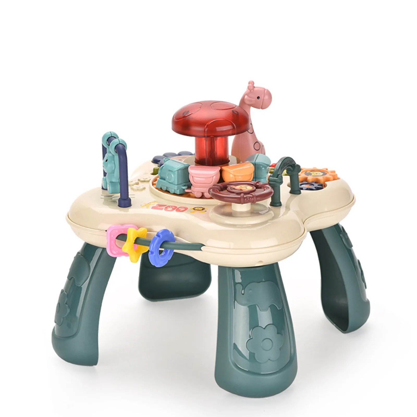 Baby activity table toys music sounds cute baby activity toys educational skills learning music games childrens gifts 240702