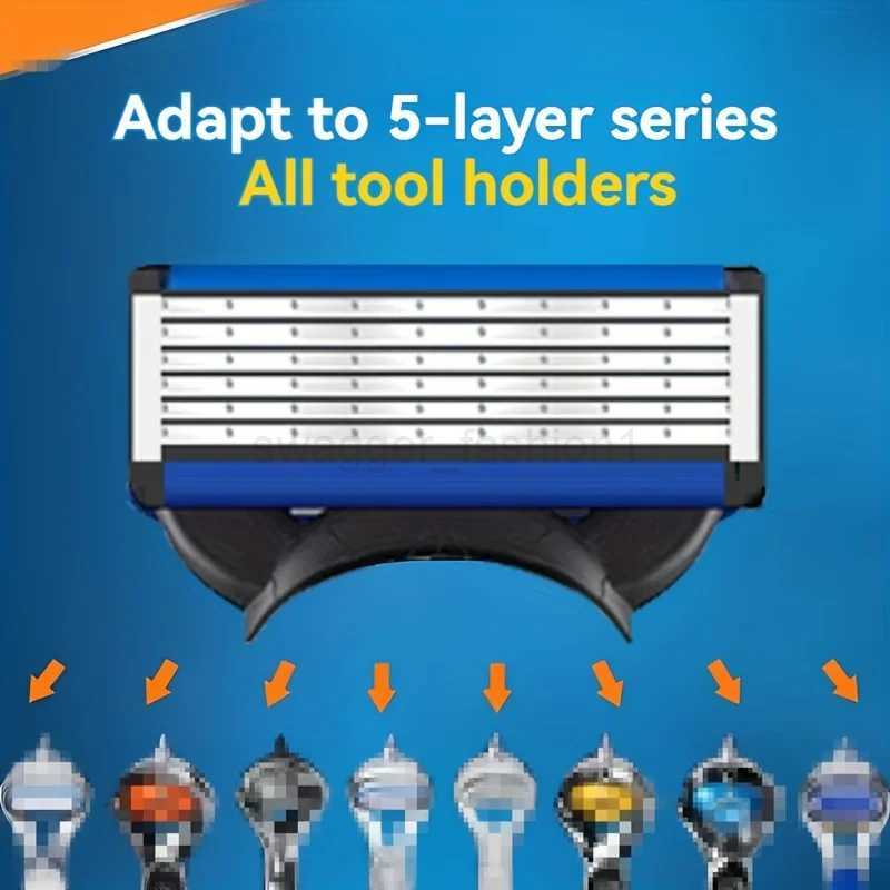 6-layer classic shaver stainless steel manual shaver suitable for mens facial care sharp bladeB240709