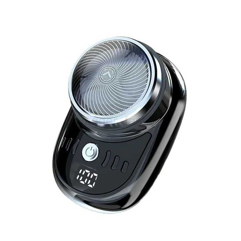 Mini Electric Travel Shaver For Men Pocket Size Portable Travel Car Home Razor Rechargeable Cordless Shaving Face Beard RazorBq240709