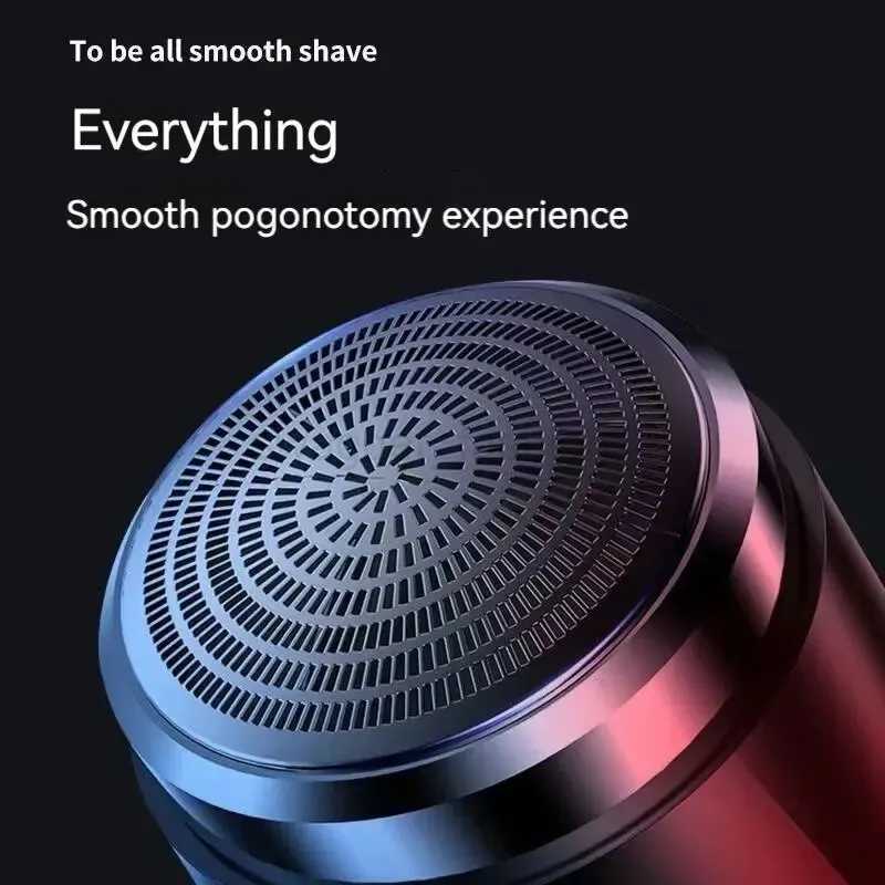 Electric Shaver Portable Wet Dry Smart Mini Rechargeable Beard Razor Home Travel Essentials Washable Beard Razor Barber RazorB240709