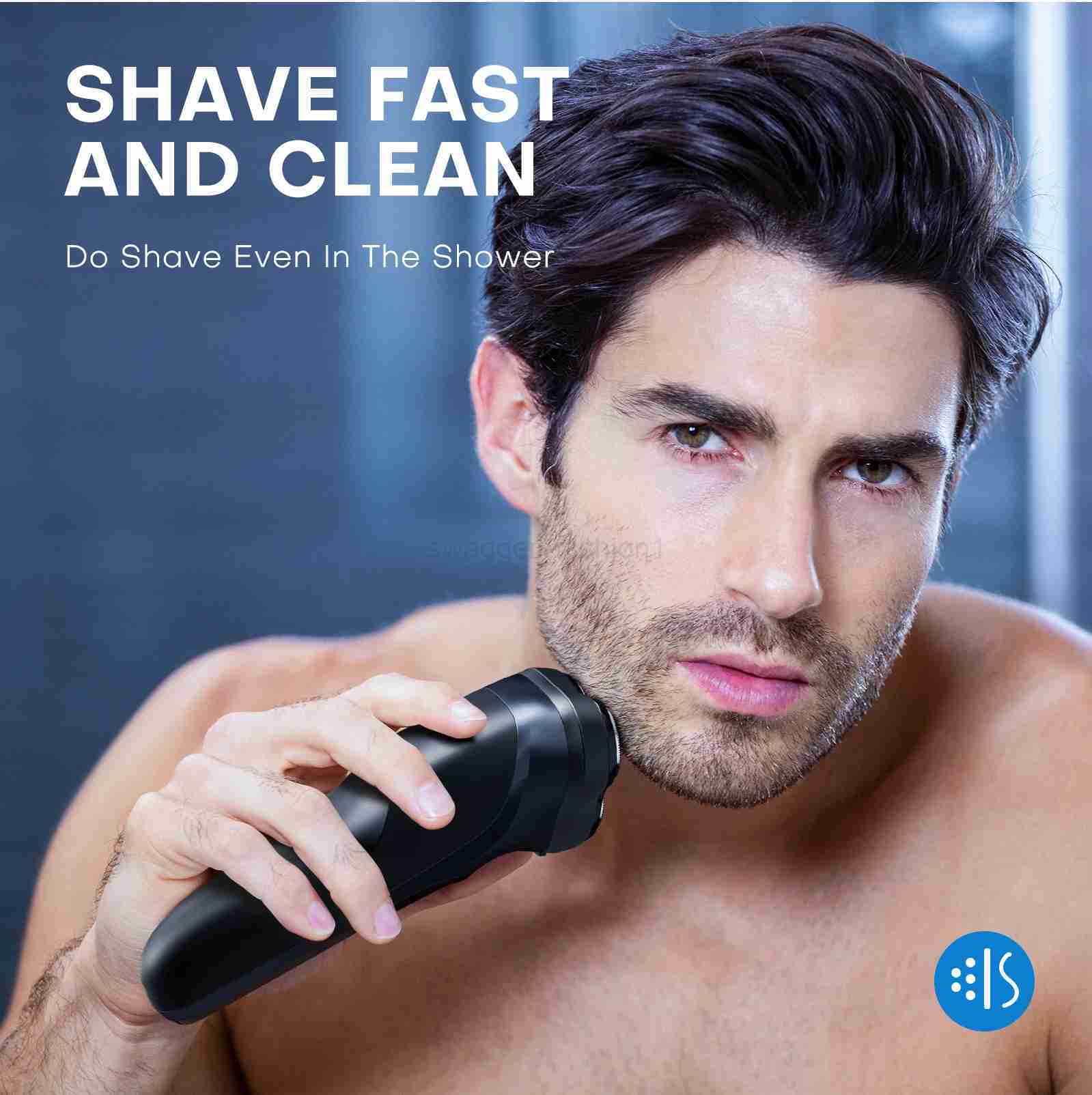 PFAY PA168 Electric Shaver for Men 3D Floating Rotary Mens Razor Beard Shaving Machine Type-C USB Rechargeable Beard TimmerB240709