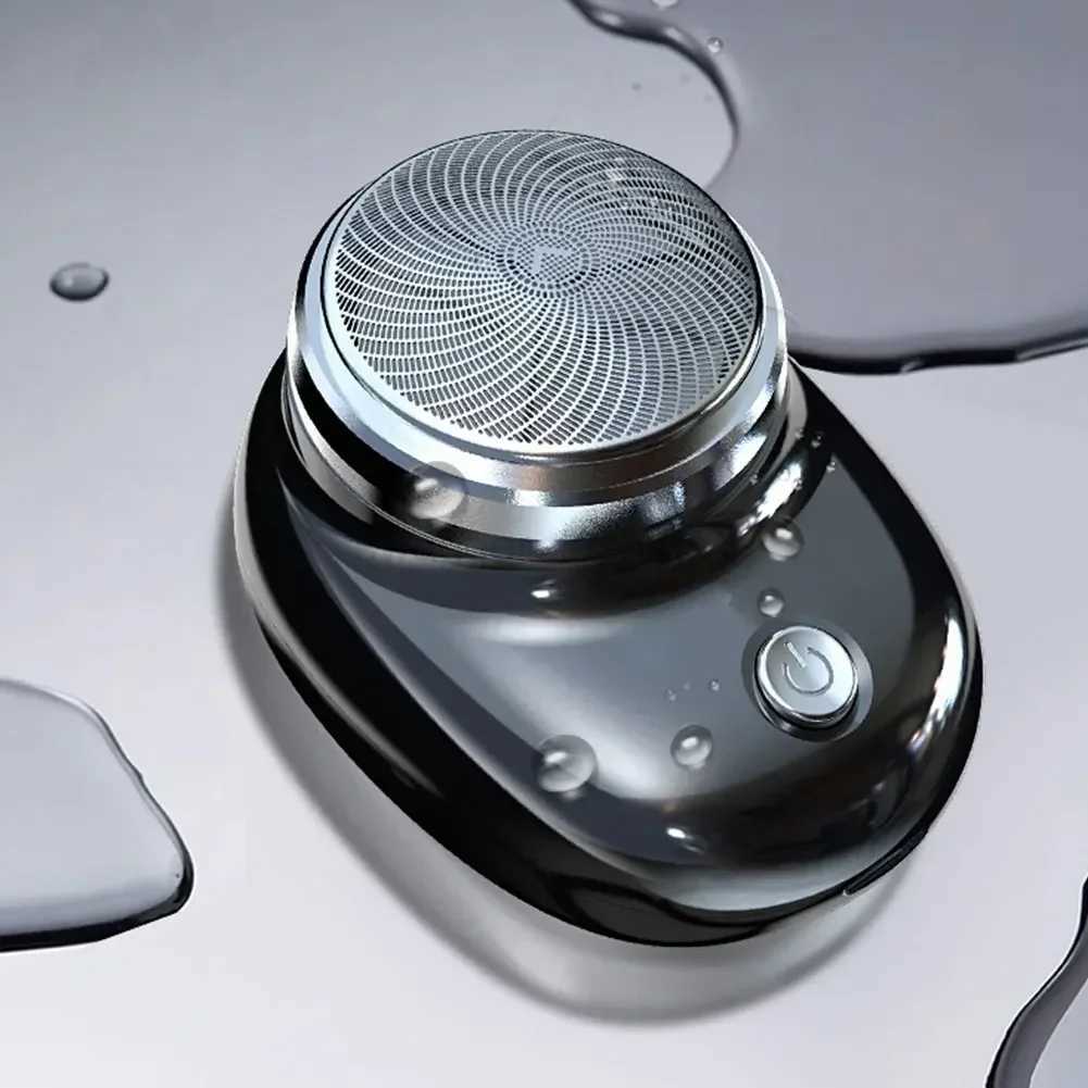 Mini Electric Travel Shaver For Men Pocket Size Portable Travel Car Home Razor Rechargeable Cordless Shaving Face Beard RazorB240709