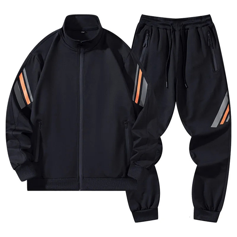 Men Tracksuits 2 Piece Spring Autumn Hip Hop Jogging Suits Sports Wear Man Running Suit Workout Windbreaker Fashion Clothing 240715