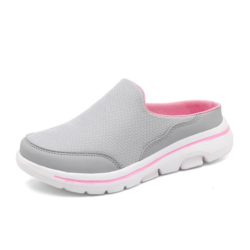 Summer Slip On Mesh Half Shoes For Men Women Slippers Lightweight Comfortable Breathable Big Size 47 48 For Drop 240718
