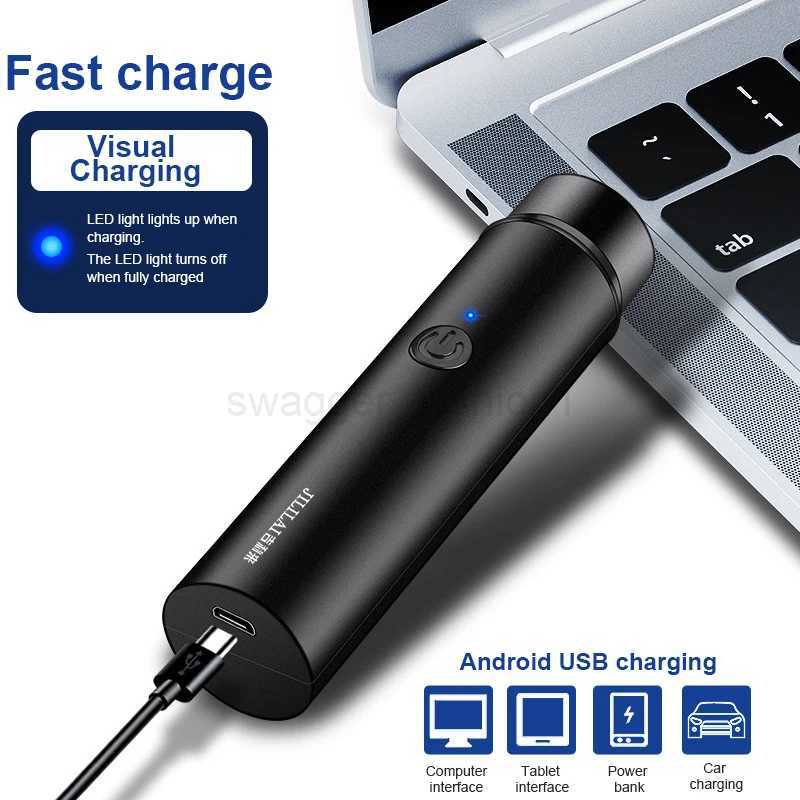 Electric Razor Mini Travel Shaver For Men Women USB Charging Washable Home Portable Beard Trimmer Razor Body Hair TrimmerB240709
