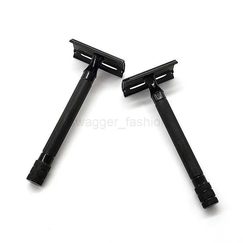 Double Edge Classic Mens Shaving Mild Hair Removal Shaver It With Small Brush Adjustable Safety Razor Face RazorB240709