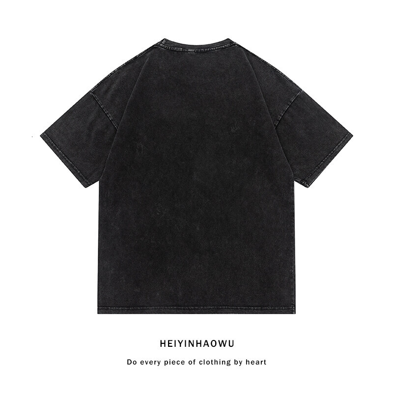 American Washed Original Cotton Men T Shirt Oversized Casual Short Sleeve Vintage Hip Hop Oversize Tshirt PlusSize Sports T-shirts Tees Men's Clo