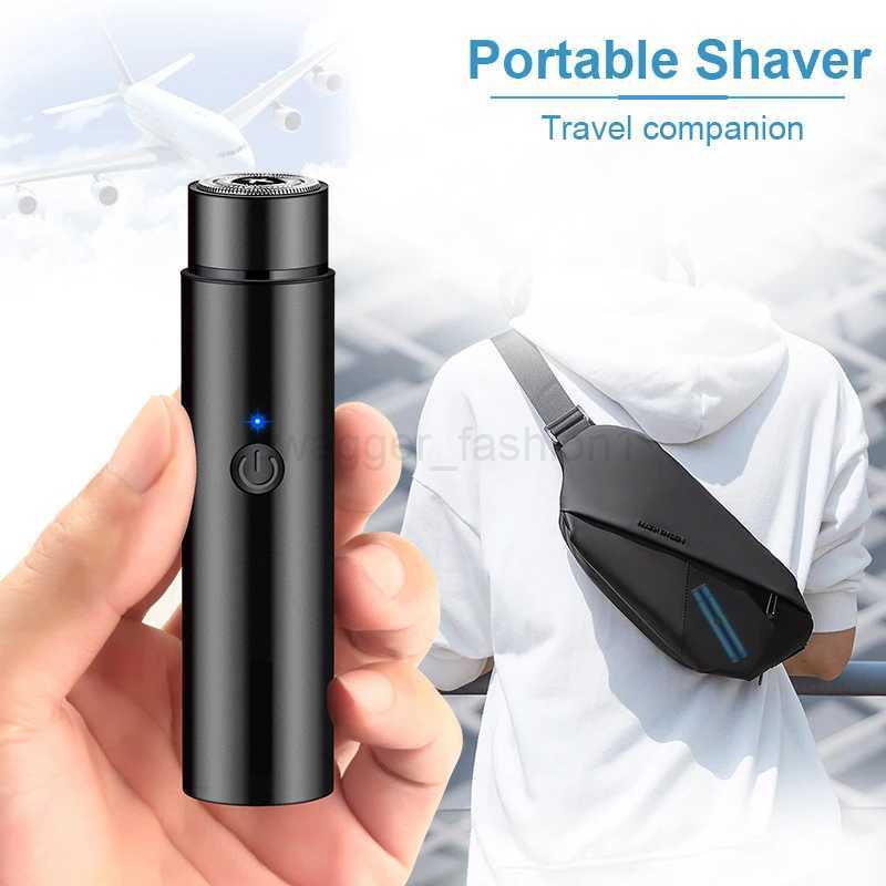 Electric Razor Mini Travel Shaver For Men Women USB Charging Washable Home Portable Beard Trimmer Razor Body Hair TrimmerB240709