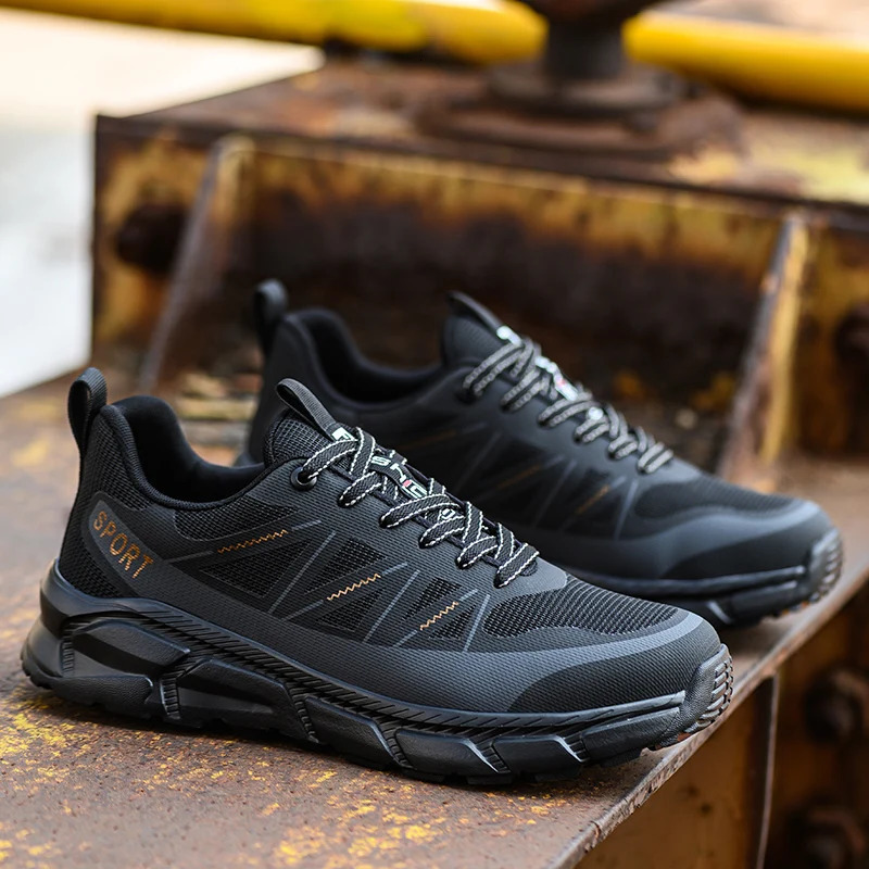 Lightweight Safety Shoes Men Women Work Shoes Steel Toe Cap Working Boots Sneakers Men Women Breathable Shoes Construction Shoes 240718