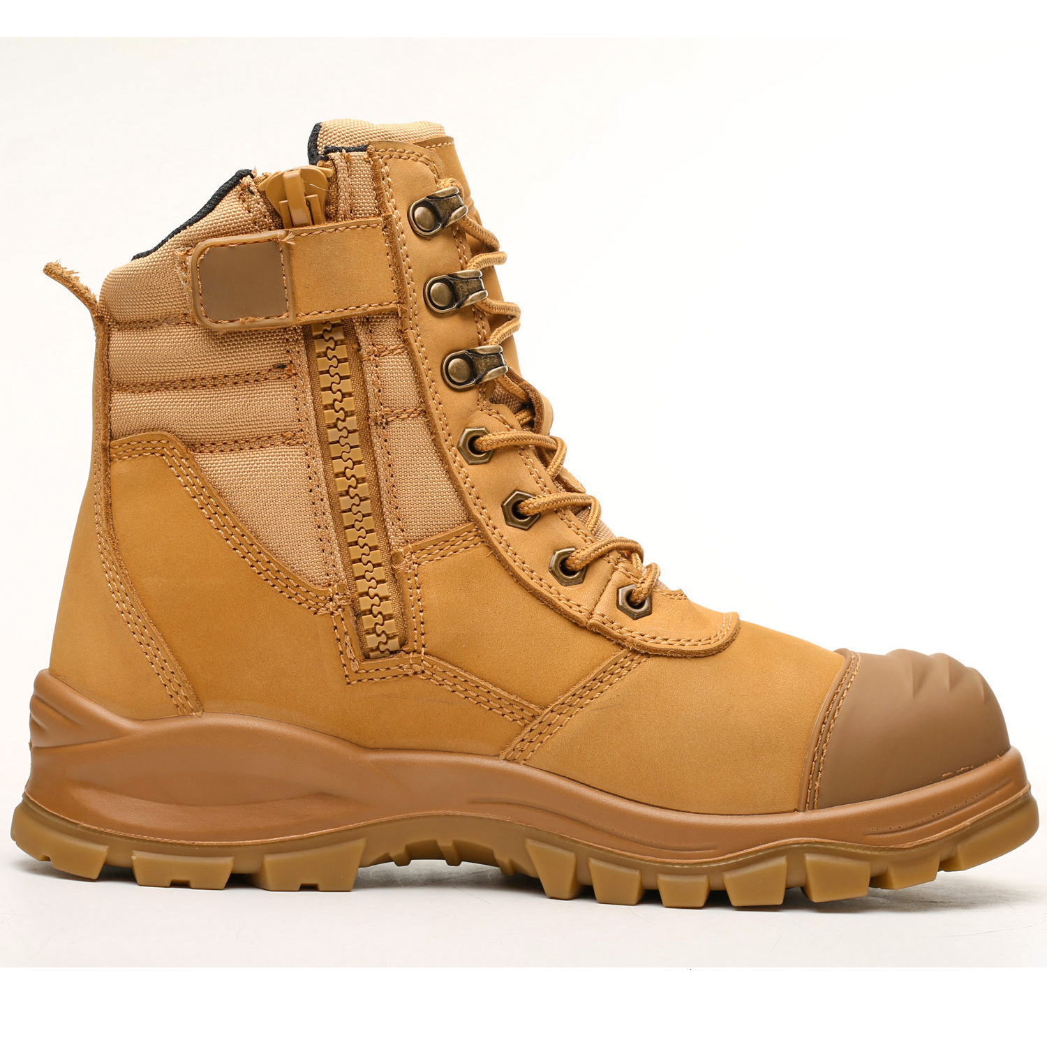 Genuine Leather Protective Men Puncture-Proof Work Boots Safety Steel Toe Shoes Indestructible