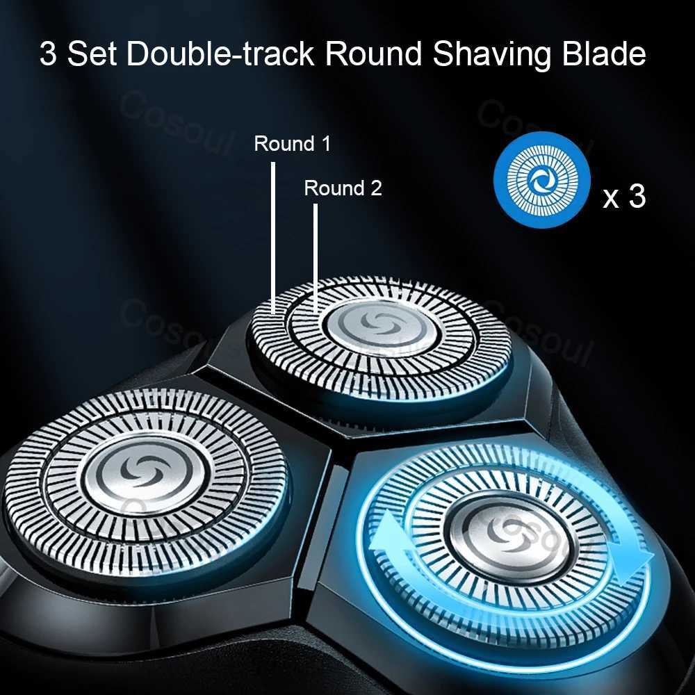 Shaver for Men Electric Shaver Powerful Beard Shaving Machine Electric Razor Rechargeable Waterproof Wholesale DropshippingB240709