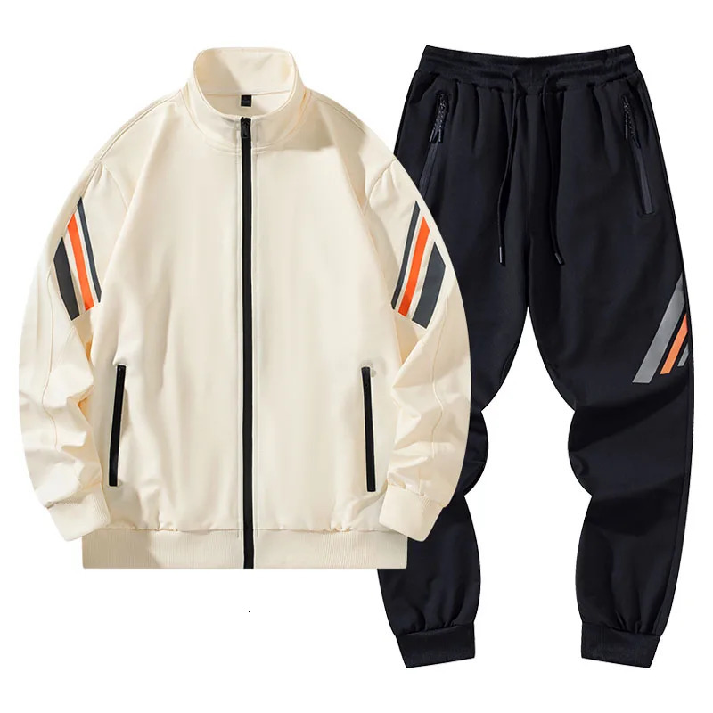 Men Tracksuits 2 Piece Spring Autumn Hip Hop Jogging Suits Sports Wear Man Running Suit Workout Windbreaker Fashion Clothing 240715