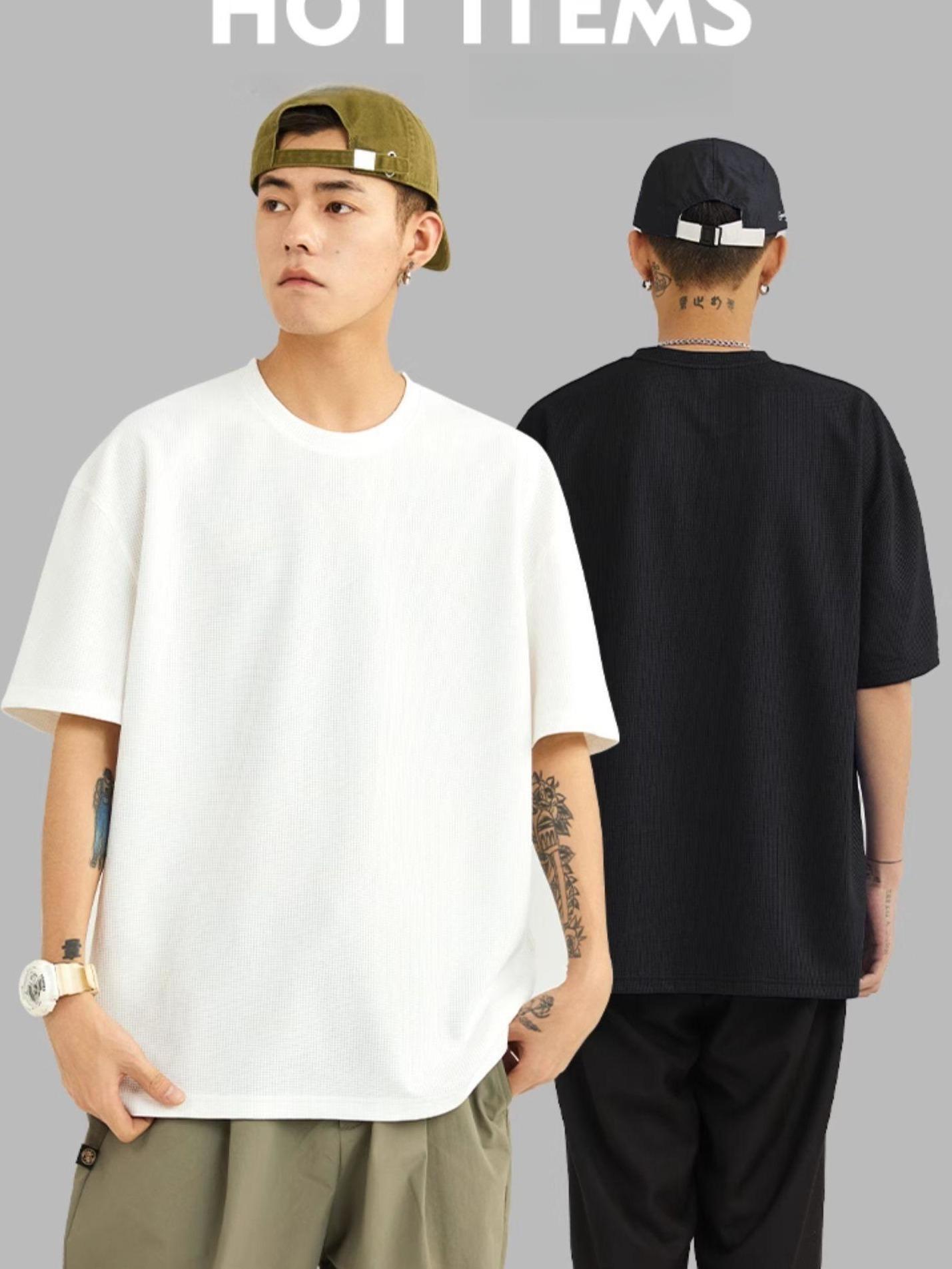 Designer 2024 Tide T-Shirts: 100% Cotton, Chest Laminated Print, Short Sleeve, Casual, Loose Oversize, for Men and Women