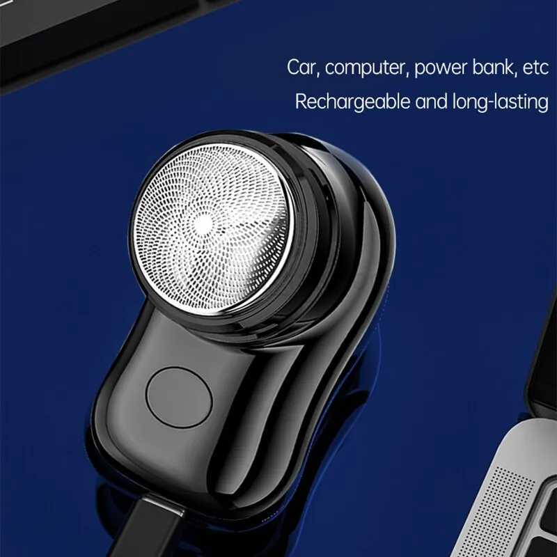Mini USB Shaver Portable Electric Razor For Women USB Rechargeable Electric Shaver Outdoor Pocket Size Wet Dry Electric RazorB240709