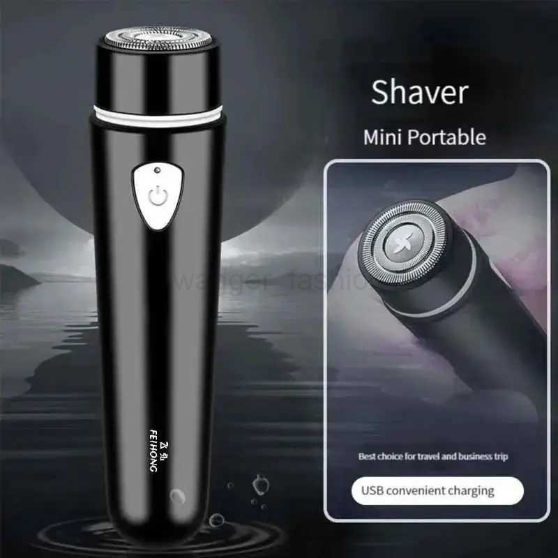Portable Mini Electric Shaver Portable Rechargeable Home Travel Beard Razor Fast Clean Shave Without Tearing BeardB240709