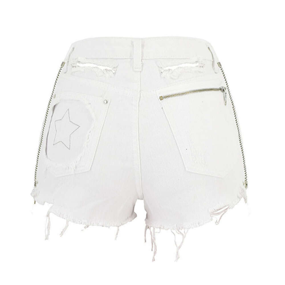 Wholesale High Waist Straight Zipper Sexy Womens Denim Shorts