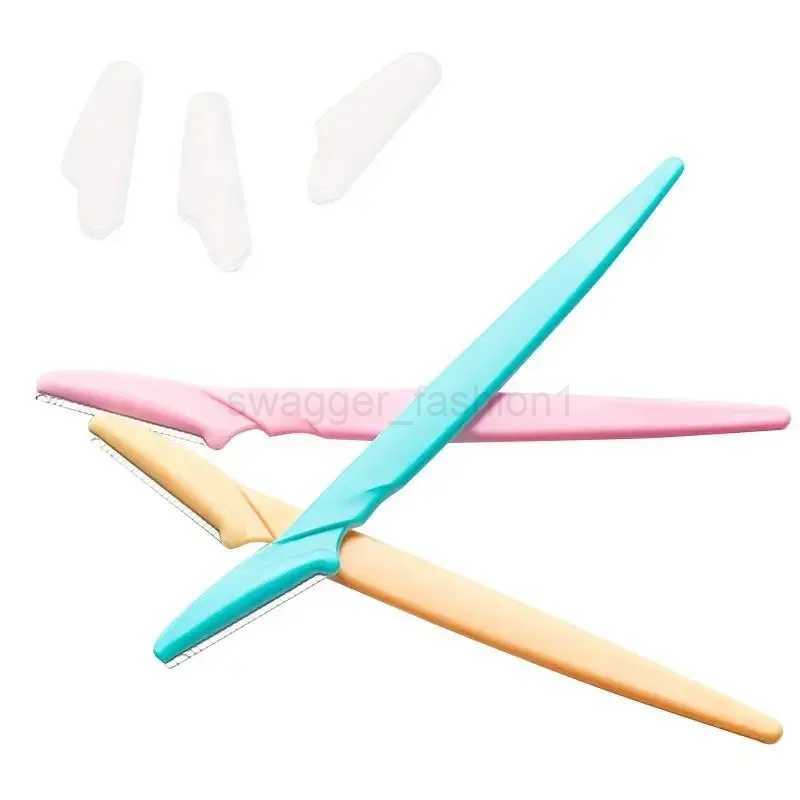 1Pcs Eyebrow Trimmer Makeup Tools Safe Eye Brow Razor Face Body Hair Removal Shaver Blades Woman Eyebrows Shaping KnifeB240709