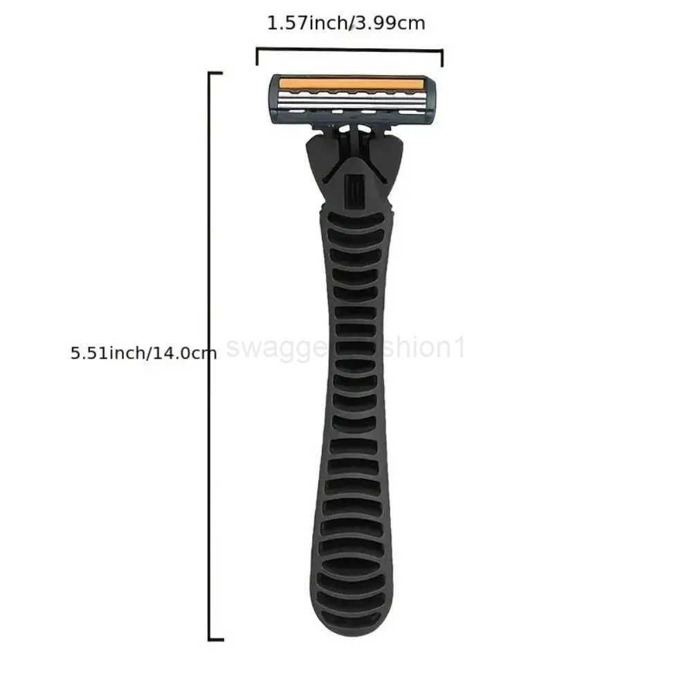 3-layer Stainless Steel Blade Men Razor Washable For Travel For Home Shaver Manual Shave Razors For Daily Face CareB240709