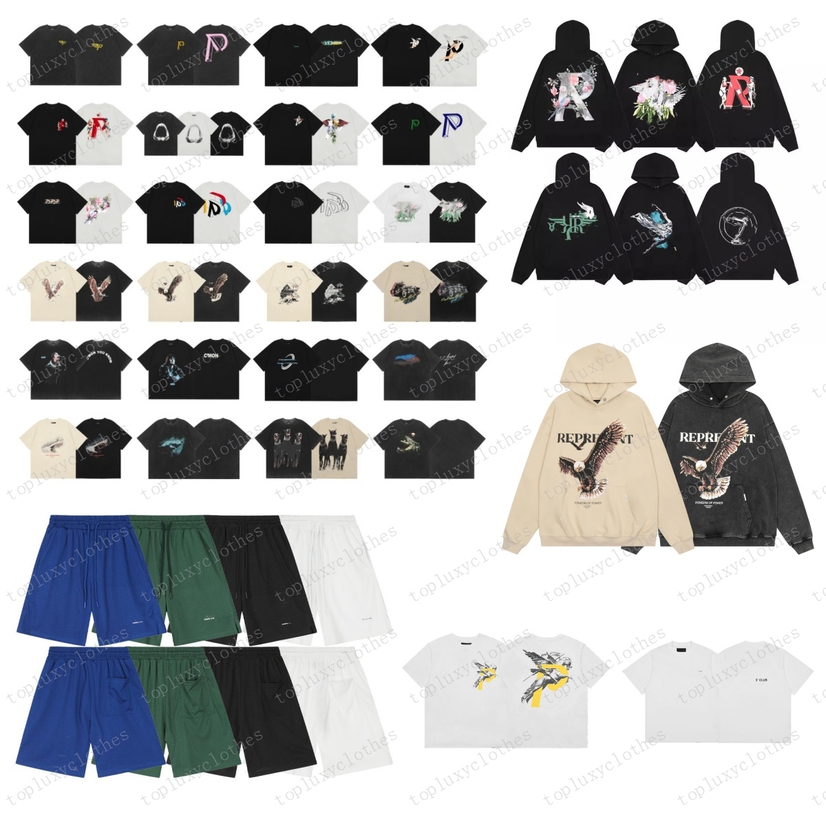represenrt Mens Hoodies Sweatshirts designer Letter Men's Niche Tide Brand Wild High Street Casual Spring Autumn Couple Hooded Sweater T shirts Clothes