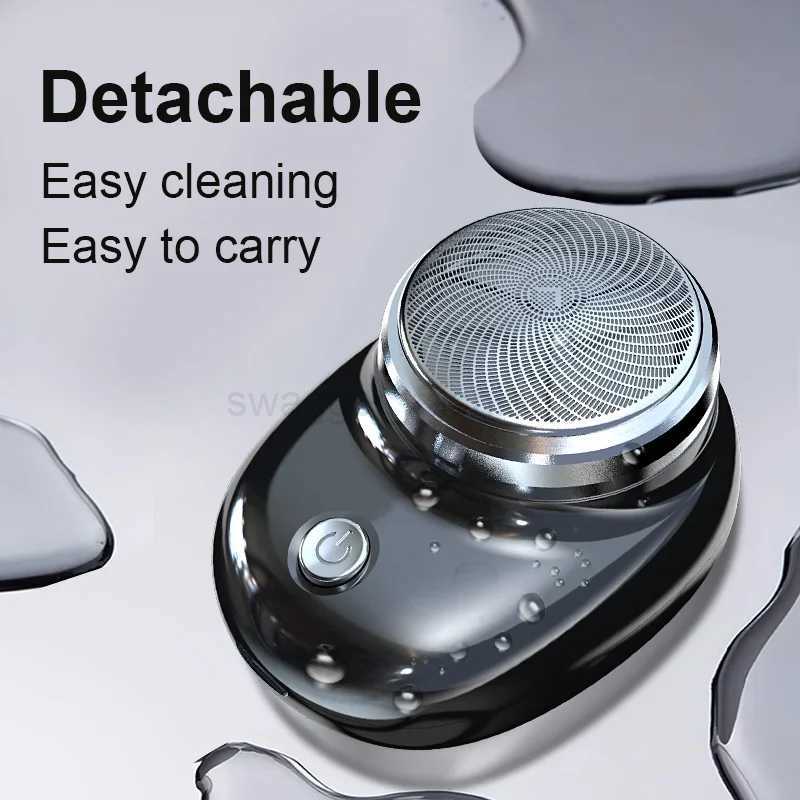 Electric Shaver Charging Mini Pocket Travel Razor Portable Wireless Detachable Shaver Facial Beard And Body Hair TrimmerB240709