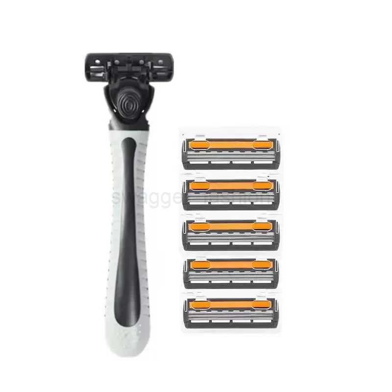 Shaver Brand New Design Men Razor Shaving Three Layer Shaver Reusable Razor Imported Blade Multi Tool Head ChangeB240709