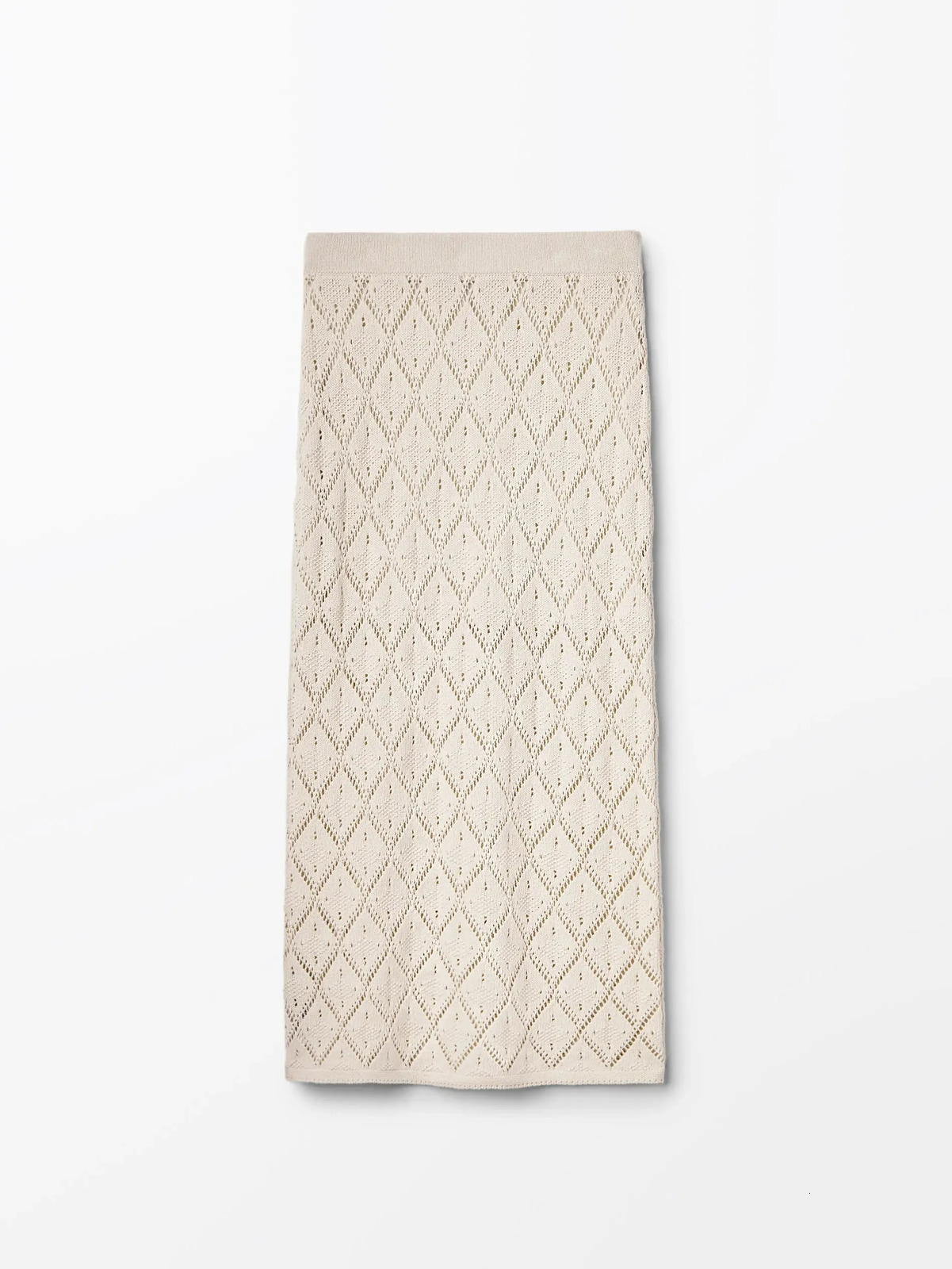 Ethereal MD 2024 style of Womens casual Slimfit and flowy long crocheted hollowout skirt 240709