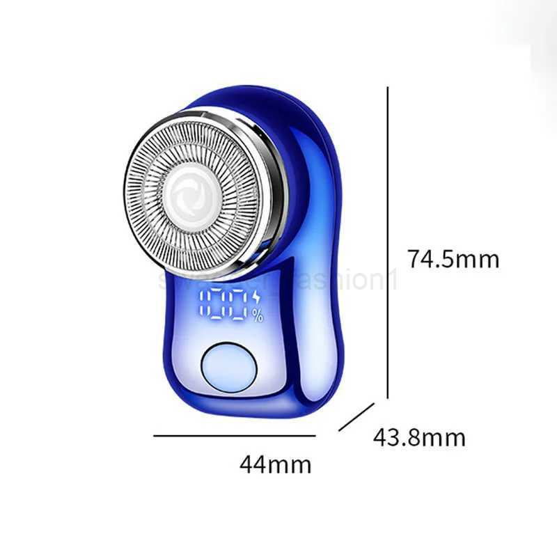 Mini Electric Shaver for Men Portable Beard Knife TYPE-C Charging Shavers Face Body Razor with Digital Power DisplayB240709