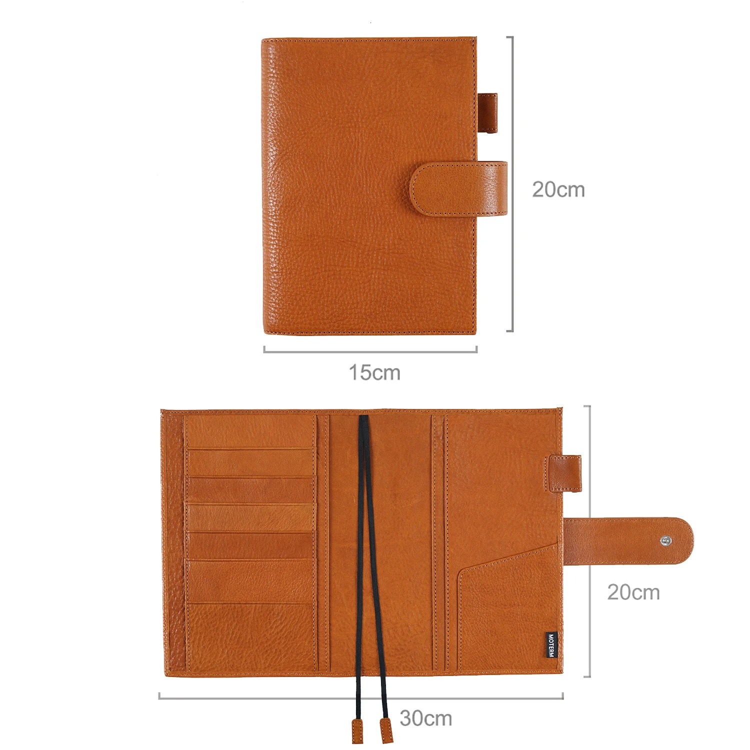 Moterm whole grain vegetable tanned leather original B6 Plus cover for B6 growers notebook planner organizer agenda diary 240717bj