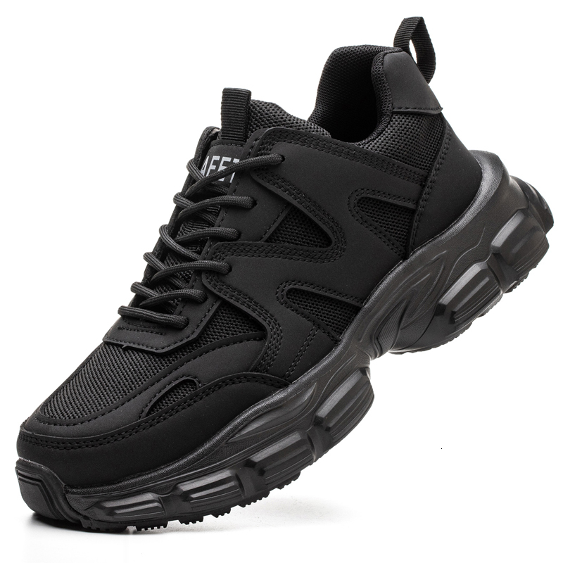 New Men Women Safety Anti-Smash Anti-Puncture Breathable Lightweight Work Sneakers Indestructible Shoes Boots