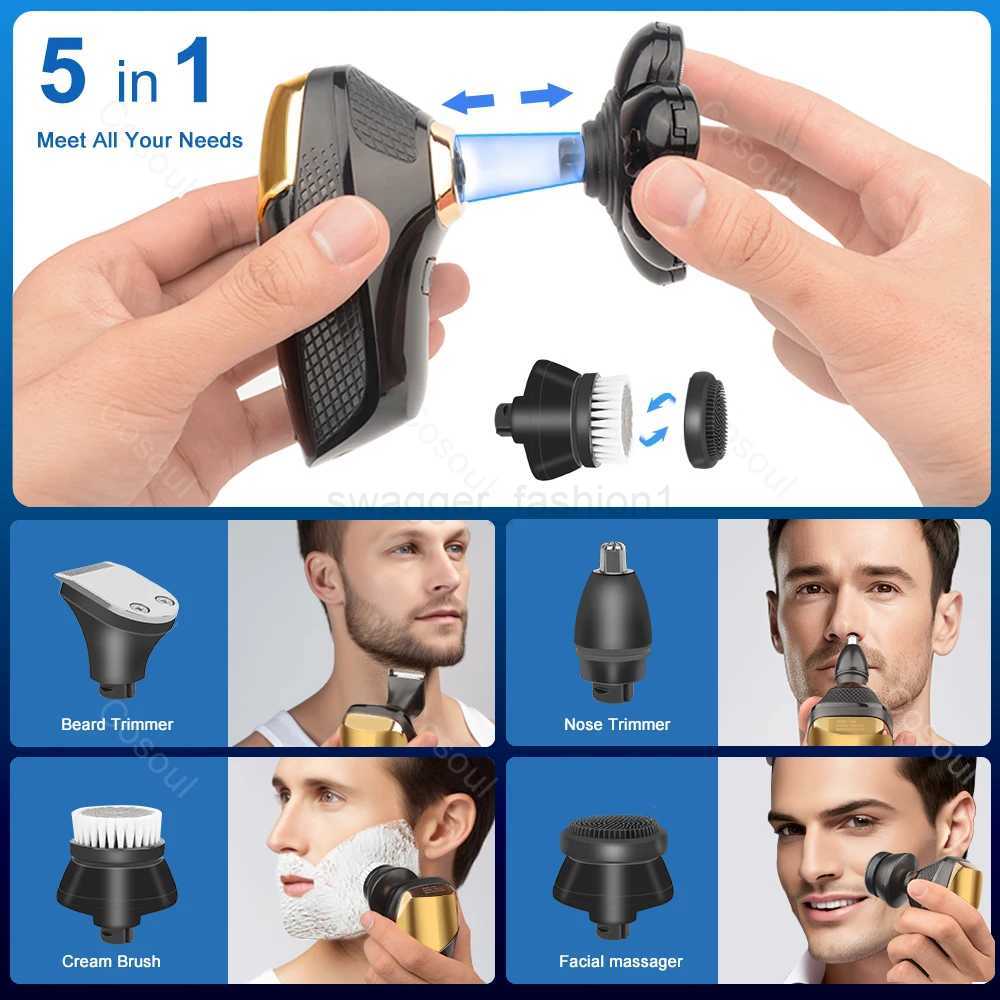 Shaver for Men Electric Shaver Powerful Bald Head Shaver Beard Shaving Machine For Men Razor Husband Gift BoyfriendB240709