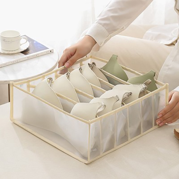 Tote bag Folding storage box, bra storage, underwear storage, socks storage box, clothing compartment bag, jeans box