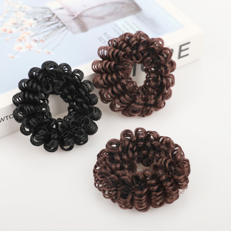 Hair Accessories Hair Band Pan-haired Flower Bud Headdress 2# 33# Color Meatball Like Hairstyle Synthetic Hair Bands