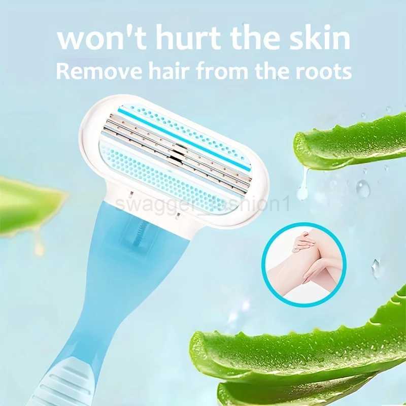 High Quality Safety Razor Blade Women Beauty Bikini Hair Removal Shaving Set Female Venus Shaver Replacement HeadsB240709