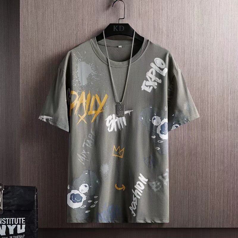 Short-sleeved Summer Half-sleeved Trend Loose T-shirt Men's Clothing