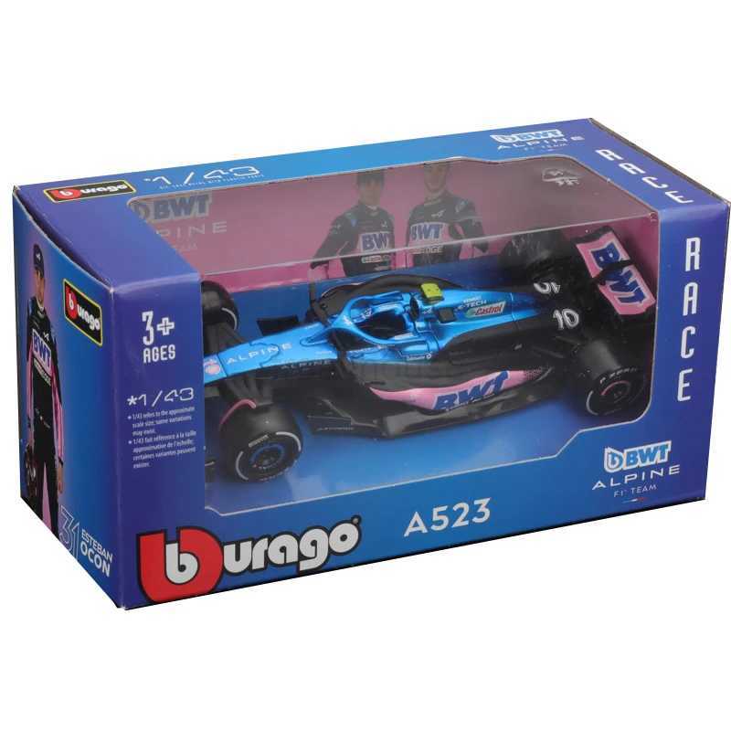 Bburago 1 43 BWT Alpine F1 Team 2023 A523 Bahrain #10 #31 Pink/Flat Racing Formula Car Static Simulation Diecast Alloy Model CarCL240718