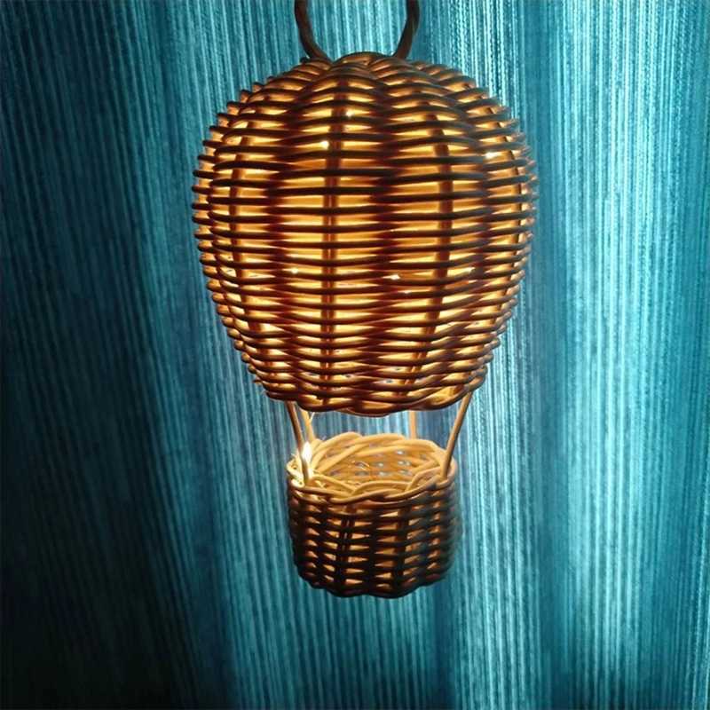 Rattan Hot Air Balloon Wall Hanging Decor Photograph Prop Decor Supplies for Children Boys Girls Birthday Photo Props 270FB24718