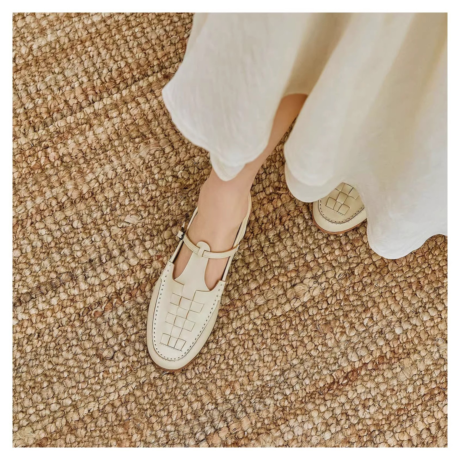 Handmade Woven Baotou Sandals: Soft Leather, Low-heeled, Breathable Fisherman Shoes for Women