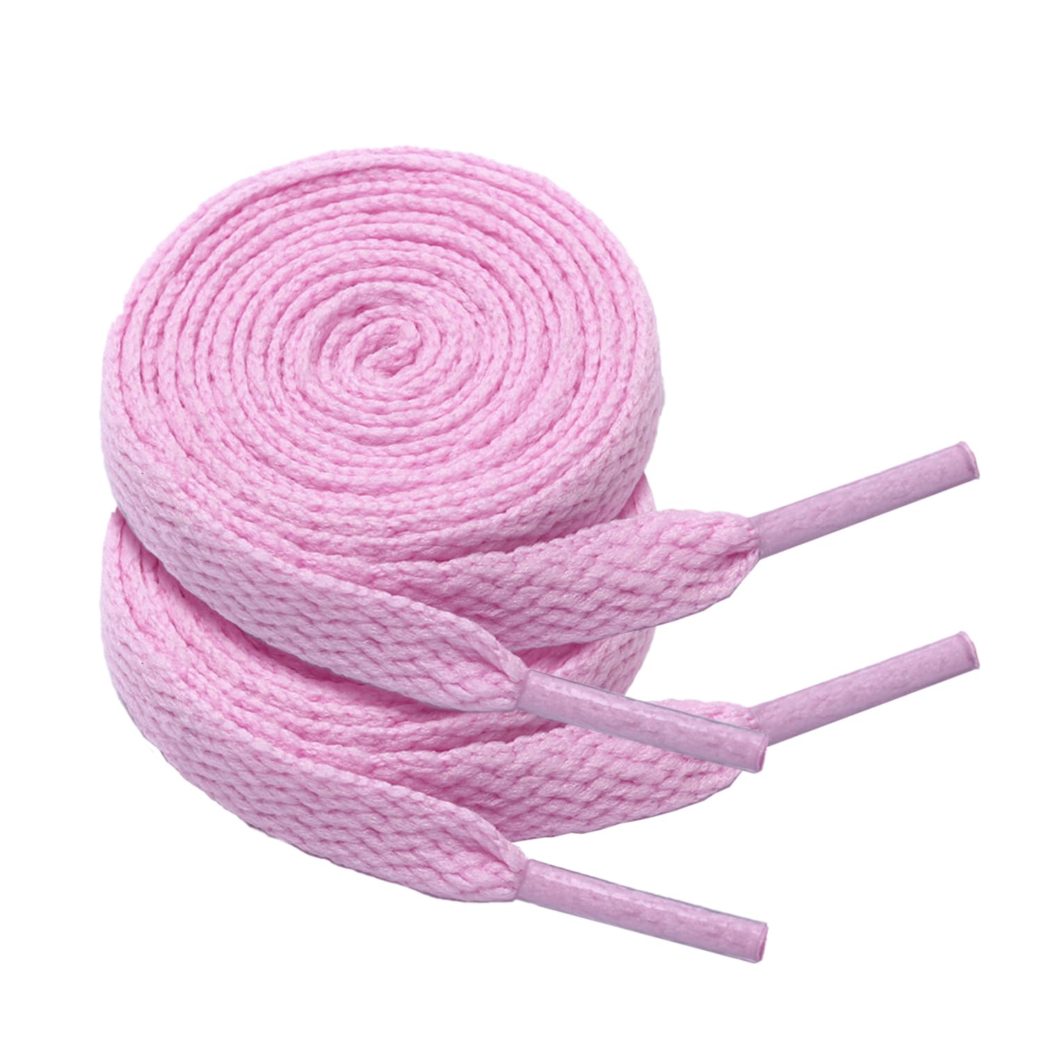 2 double oval sneaker laces 0.64 cm wide semi-circular 139.74 cm - 182.88 cm laces for sneaker strings