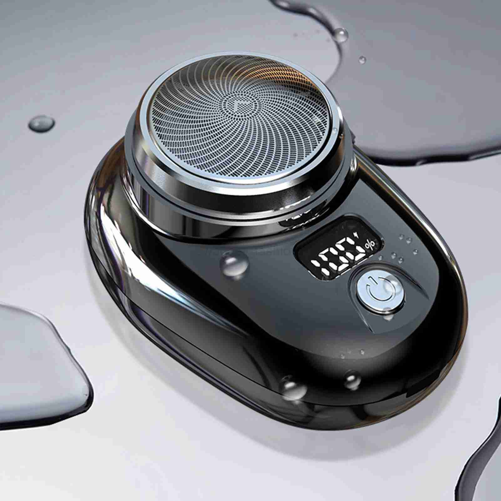 Travel Electric Shaver Pocket Electric Razor For Portable Men Mini Beard Shaver LCD Power Display Rechargeable Travel Home RazorB240709