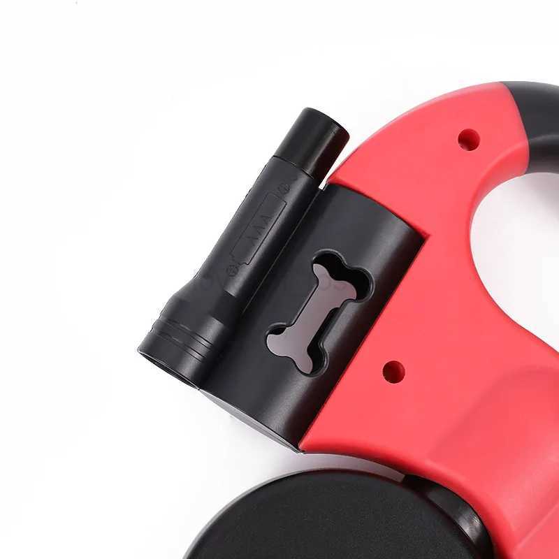 One-to-two Dog Rope Automatic Retractable Reflective Dog Leash Medium Small Dog Teddy Pomeranian 2-in-1 Double-Headed Dog WalkerM240718