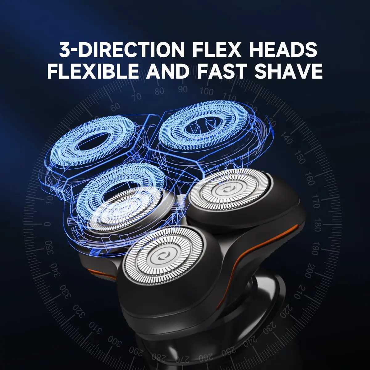 ENCHEN X8 Electric Shaver Magnetic Cutter Blade Waterproof Type-C Rechargeable Portable Men Beard TrimmerB240709