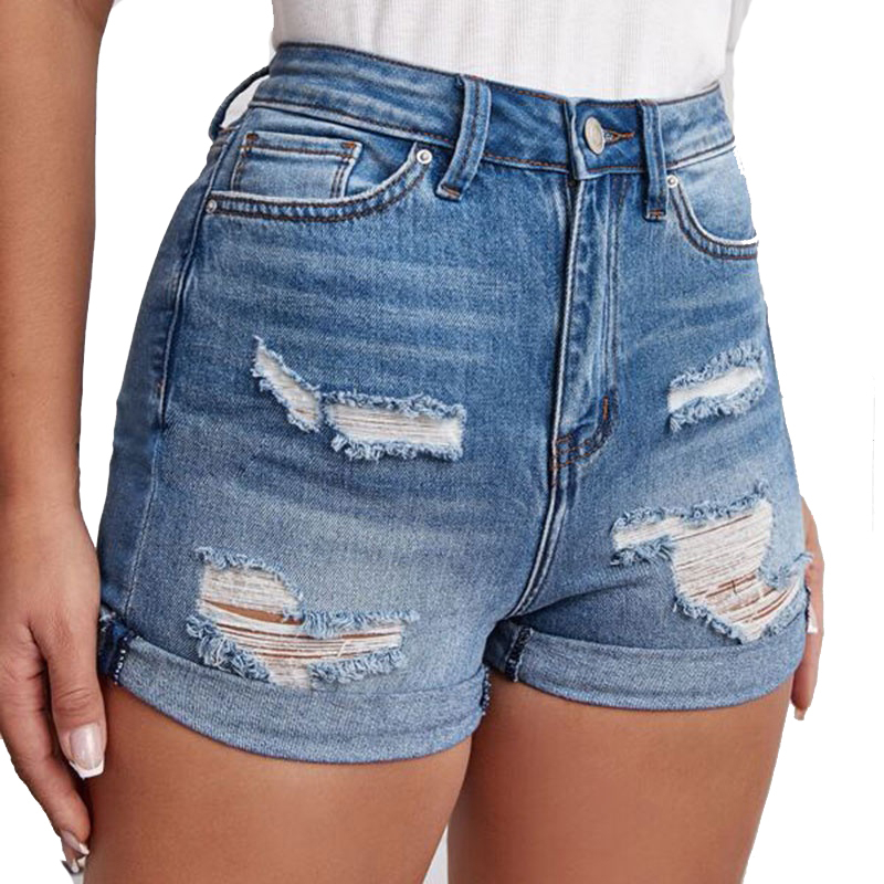 Women's Denim Shorts Classic Vintage Jean Short 2022 Summer Fashion Ladies High Waist