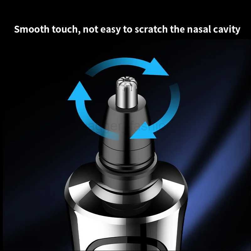 Electric Shaver Man Rechargeable Razor Shaving Knife Whisker Knife Household Portable Floating Three Tip Water WashB240709