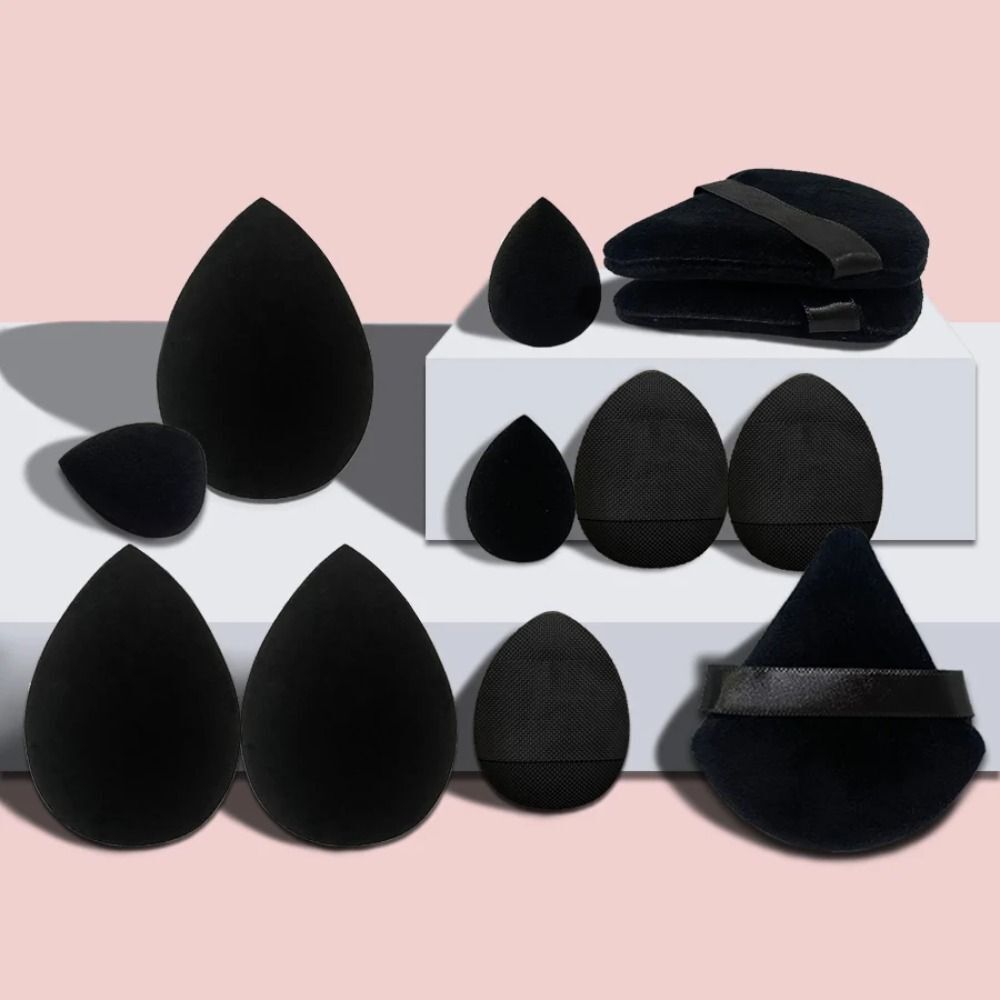 12Pcs Veet Cosmetic New Cotton Soft Makeup Beauty Tools Washable Sponges Powder Puff Women F718-29