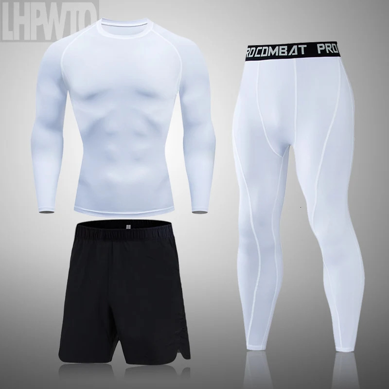 Winter Thermal Underwear Men Set Compression Tracksuit Mens Quick Dry Rashgarda For Male Men Sportswear Clothing Long Johns 240715