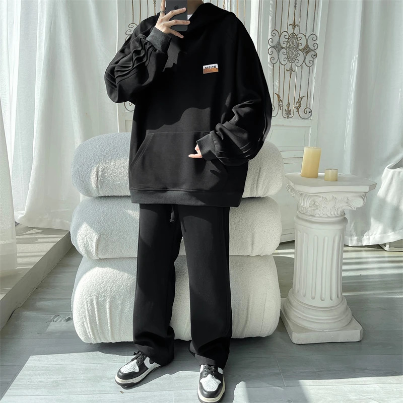 Trendy Two Piece Set Fashion Suits Mens Clothing Pants Sets Trends Costumes Sweatsuit Sports Sweats Two-piece 240715