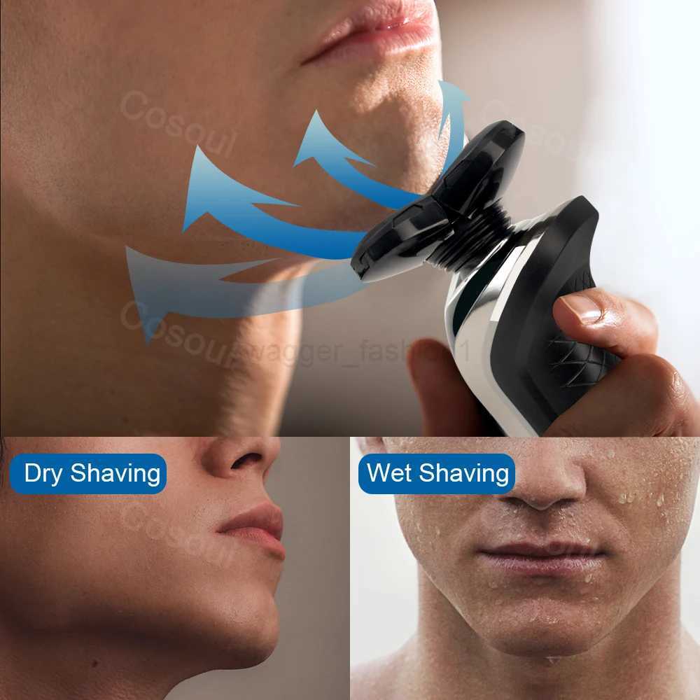 Shaver for Men Electric Shaver Powerful Beard Shaving Machine Electric Razor Rechargeable Waterproof Wholesale DropshippingB240709
